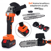 2u1 Kutna brusilica s adapterom za pilu