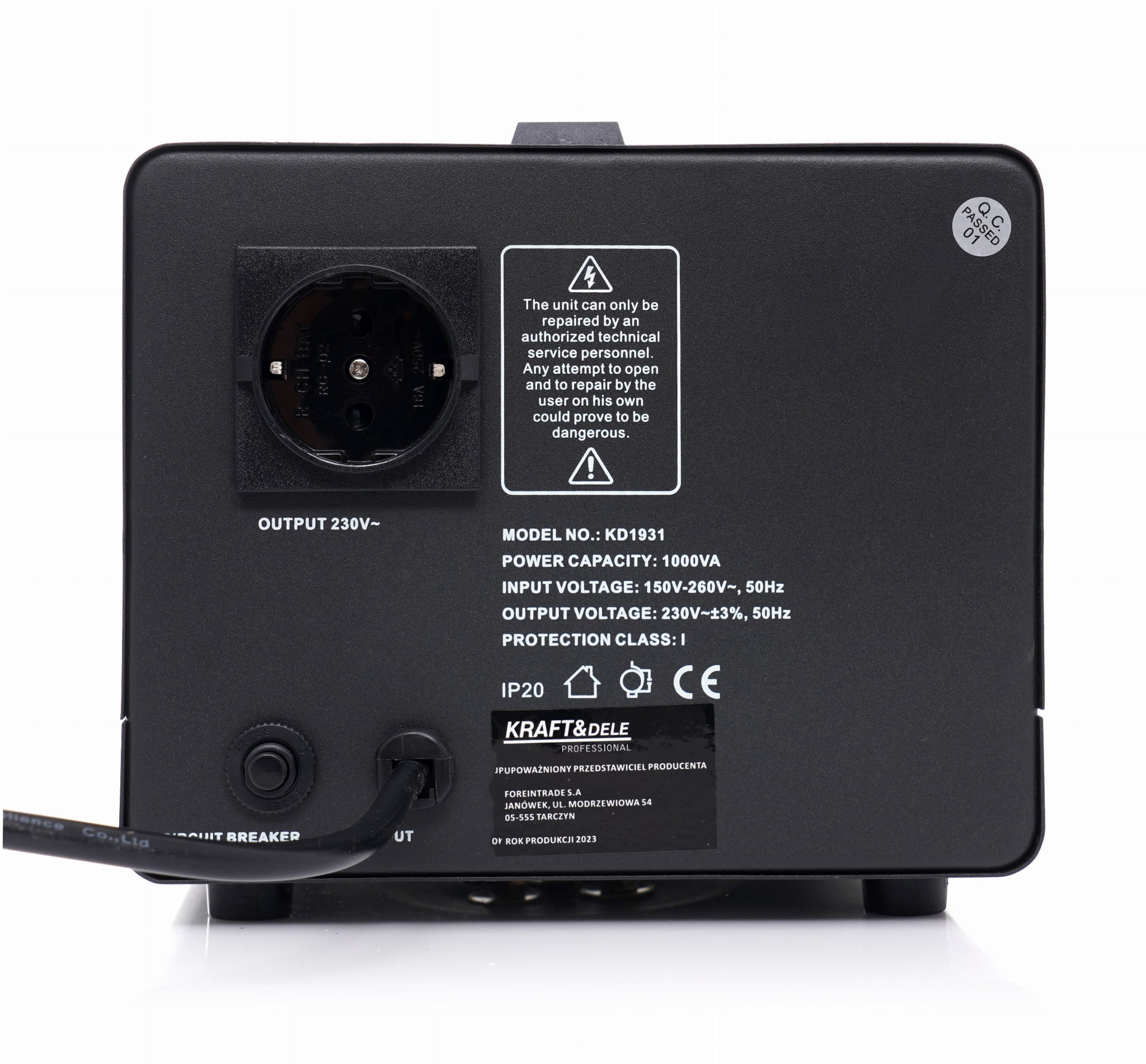 Stabilizator Napon­a 1000VA AVR 230V – KD1931