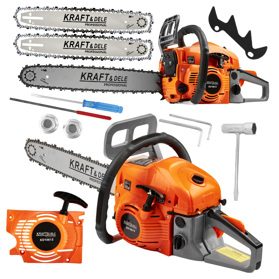 Kraft&Dele motorna pila 5,9 ks  2 lanca 40 cm+45cm